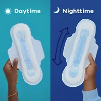 Serviettes Maxi, de nuit, avec ailes, taille 4, non parfumées