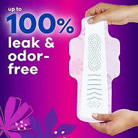 Serviettes Always Radiant FlexFoam, taille 4, de nuit, protection sans fuites ni odeurs à 100 %, avec ailes, parfumées, 20 su