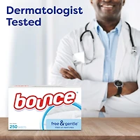 Free & Gentle Dryer Sheets, 200 Sheets, Unscented Fabric Softener Sheets, Hypoallergenic and Dermatologist Tested