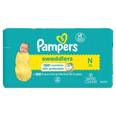 Pampers Swaddlers – Taille 0 – Format Jumbo – 4