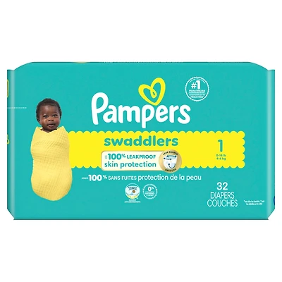 Pampers Swaddlers – Taille 1 – Format Jumbo – 4