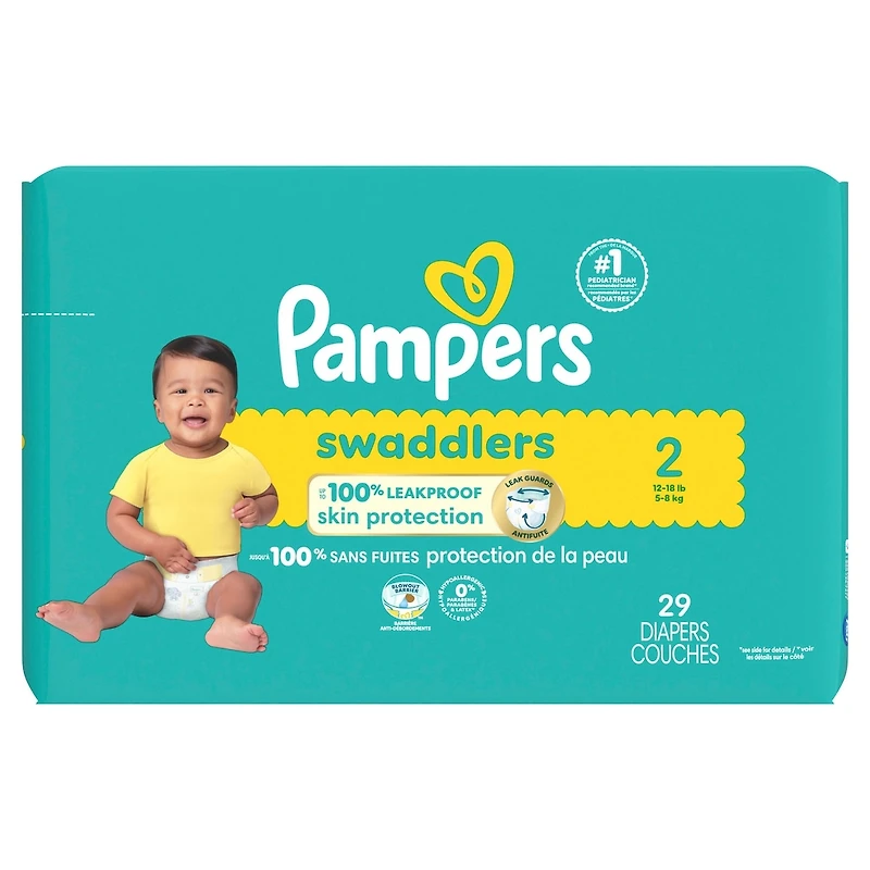 Couches Pampers Swaddlers, taille 4