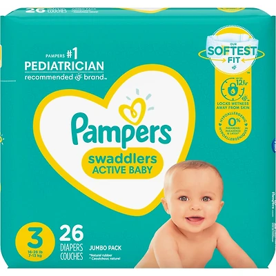 Pampers Swaddlers Active Baby Diaper Size 3