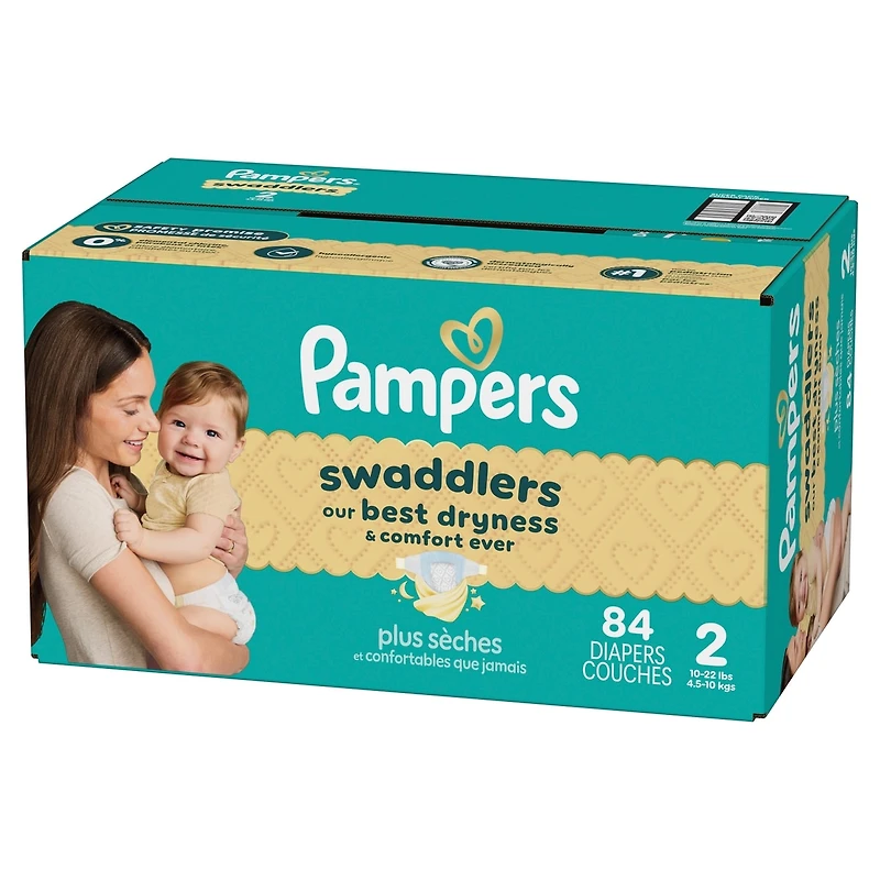 Couches Pampers Swaddlers, taille 4