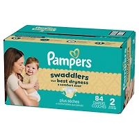 Couches Pampers Swaddlers, taille 4