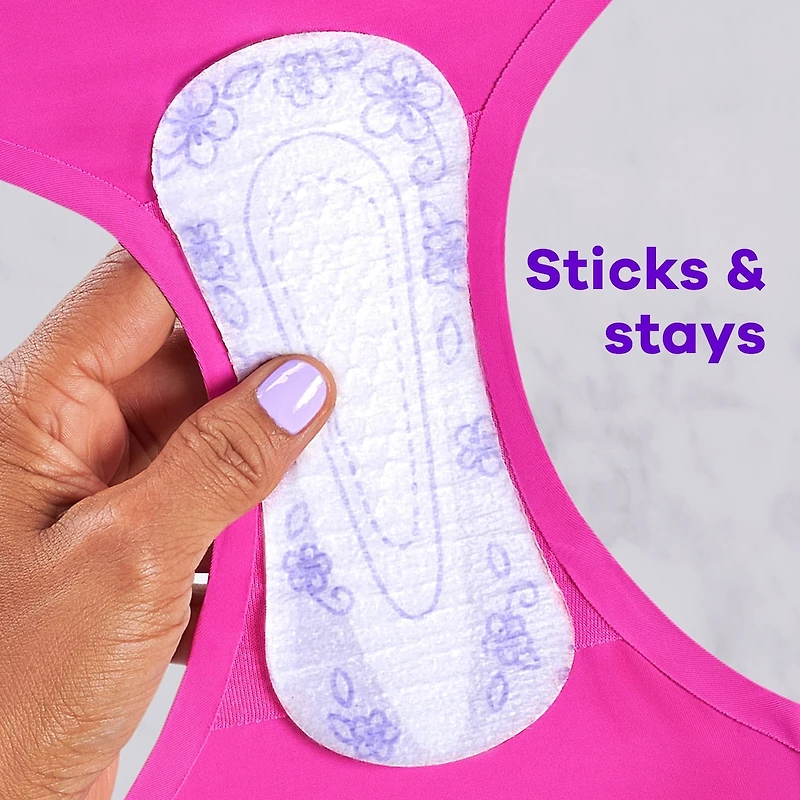 Protège-dessous quotidiens Radiant polyvalents, régulier, non parfumés, 54 u