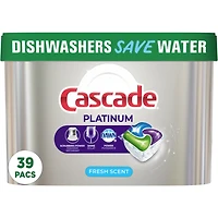 Sachets de détergent pour lave-vaisselle Platinum ActionPacs, parfum Frais, 39 unités