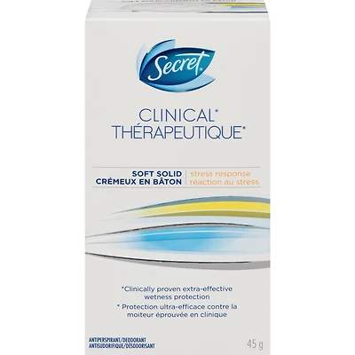 Secret Clinical Antiperspirant and Deodorant Soft Solid, Stress Response, 45g