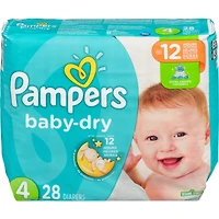 Couches Pampers Baby-Dry, taille 4