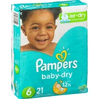 Couches Pampers Baby-Dry, taille 6