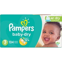 Pampers Baby-Dry Diapers Size Count