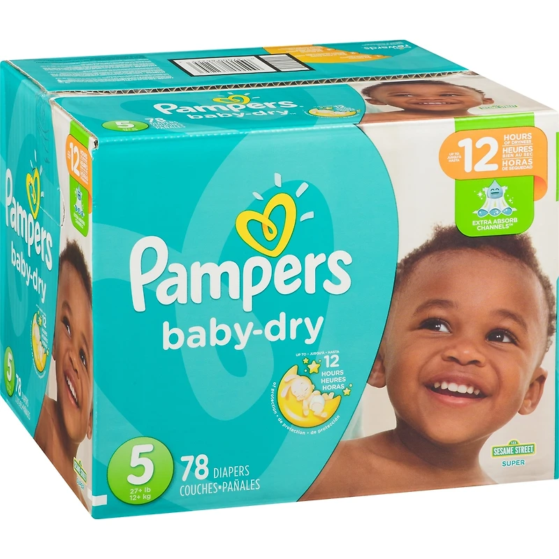Pampers Baby-Dry Diapers Size 5 78 Count