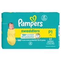 Pampers Swaddlers Preemie Diapers Size P-1 27 count