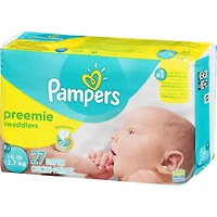 Pampers Swaddlers Preemie Diapers Size P-1 27 count