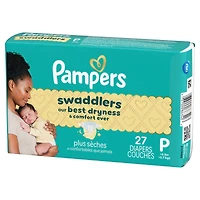 Pampers Swaddlers Preemie Diapers Size P-1 27 count