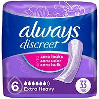 Adult Incontinence Pads for Women, Extra Heavy Absorbency, Regular Length, Postpartum Pads, 33 CT