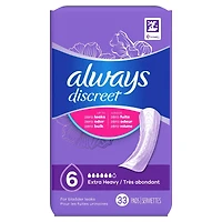 Adult Incontinence Pads for Women, Extra Heavy Absorbency, Regular Length, Postpartum Pads, 33 CT