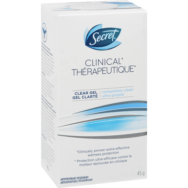 Antisudorifique et désodorisant gel clarté Secret Thérapeutique, Ultra propre, 45 g