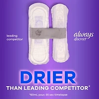 Discreet Heavy Long Incontinence Pads, 39 Count