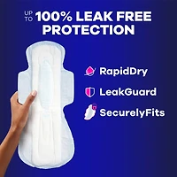 Always Maxi Pads Size 5 Overnight Absorbency Unscented with Wings, 27 Count