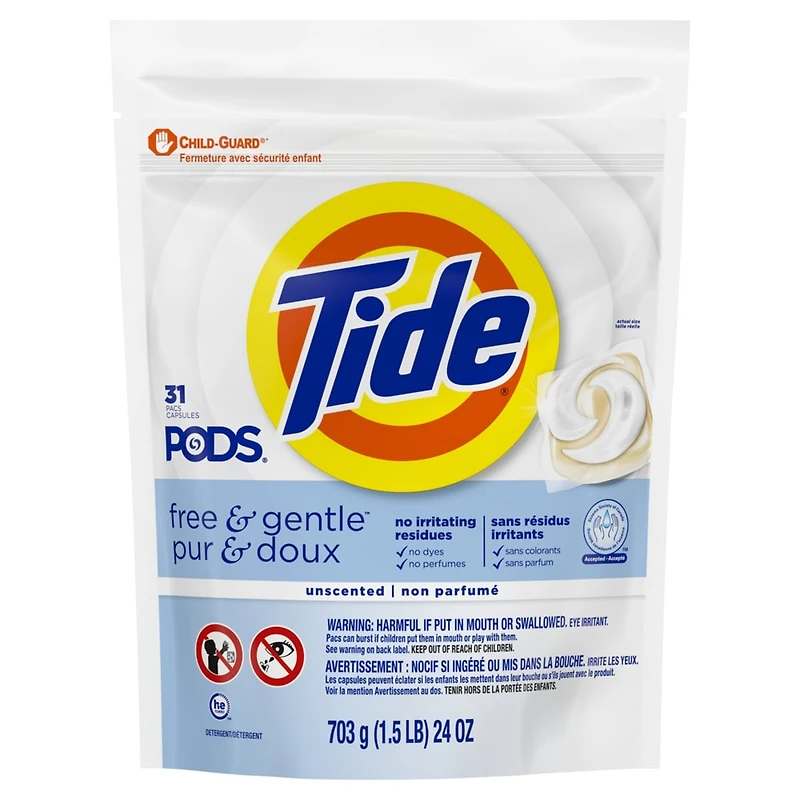 Free & Gentle, Liquid Laundry Detergent Pods