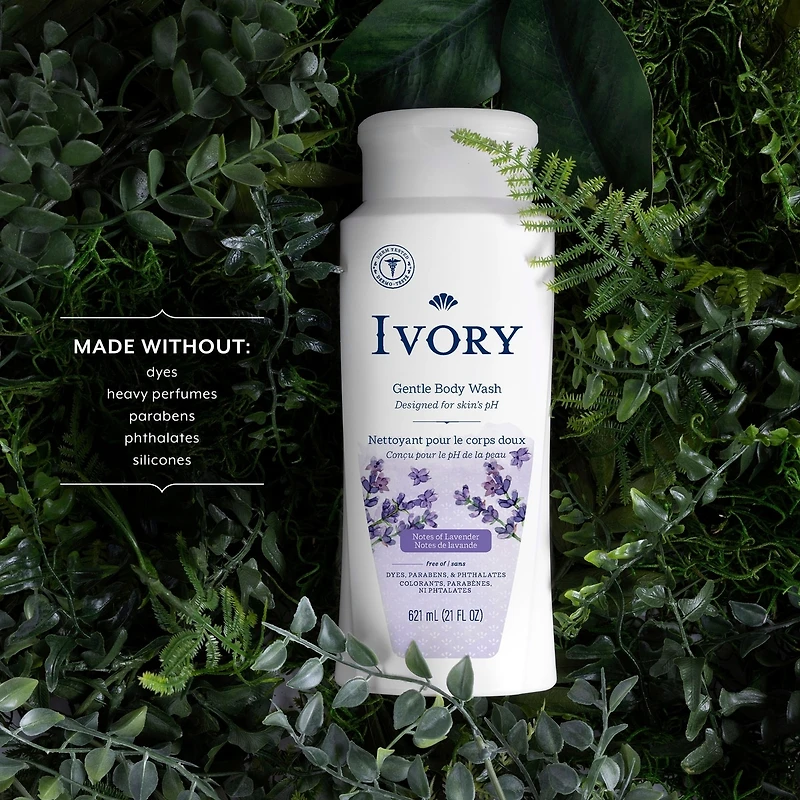 Ivory Body Wash Lavender Scent 621 mL