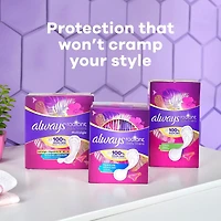 Protège-dessous quotidiens Always Radiant, degré d’absorption régulier, non parfumés, protection jusqu’à 100 % sans odeurs, 96 protège-dessous