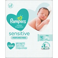 Pampers Sensitive – Étui Souple – Lingettes Pour Bébés – 7x+, 1/504