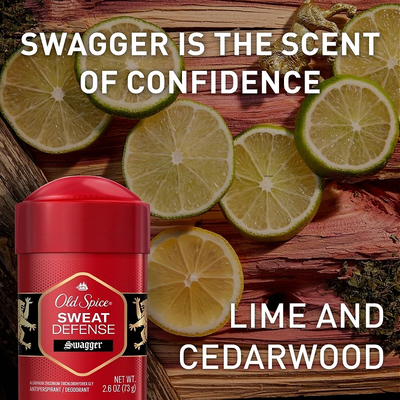 Old Spice Hardest Working Stronger Swagger Sweat Defense Invisible Solid Anti-Perspirant & Deodorant for Men, 73 grams