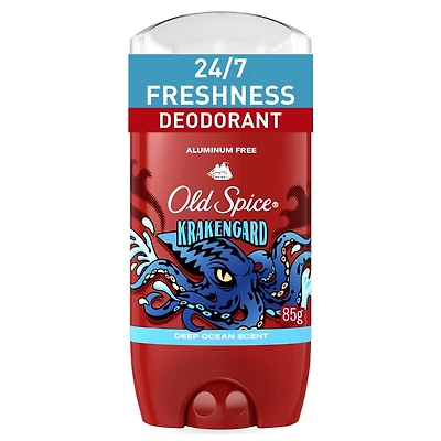 Désodorisant sans aluminium Old Spice pour hommes, Krakengard, protection de 48 h