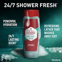 Old Spice Hydro Wash Body Wash Hardest Working Collection Pure Sport Plus 473ml