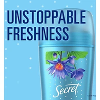 Antisudorifique et désodorisant gel clarté Secret, parfum Nénuphar, 73 grammes