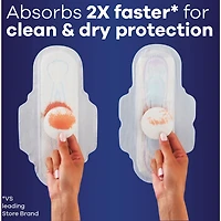 Serviettes Always Ultra Thin, de nuit, flux très abondant, avec ailes Flexi-Wings, taille 5, non parfumées