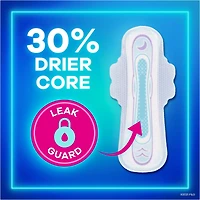 Always Ultra Thin Pads Size 4 Overnight Absorbency Unscented with Wings