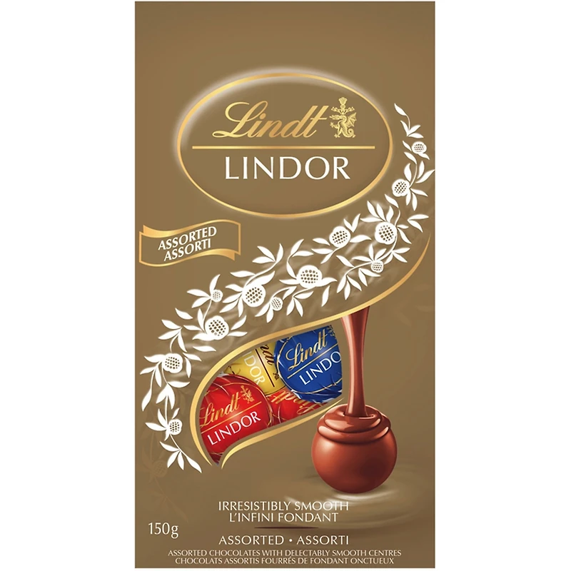 LINDOR Assorted Chocolate Truffles Bag 150g