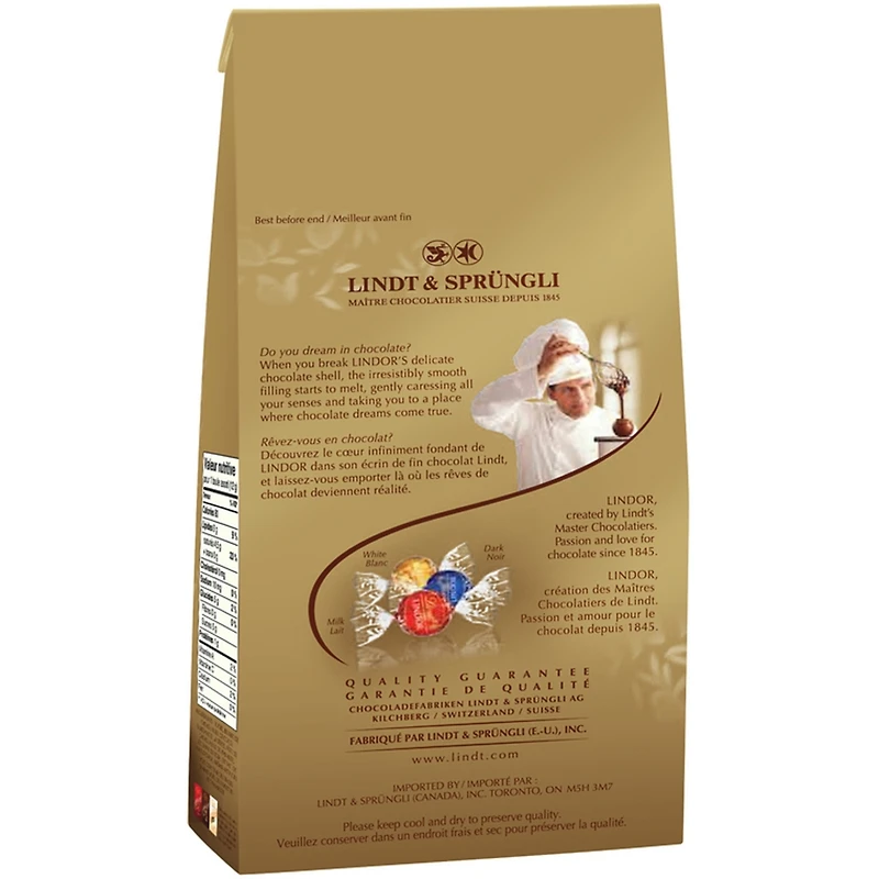 LINDOR Assorted Chocolate Truffles Bag 150g