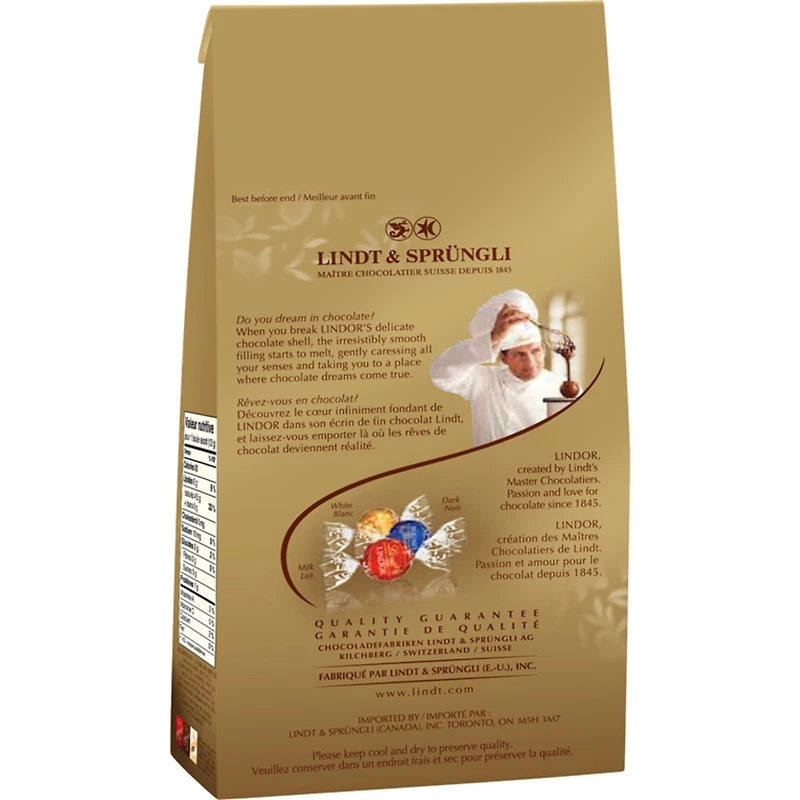 LINDOR Assorted Chocolate Truffles Bag 150g