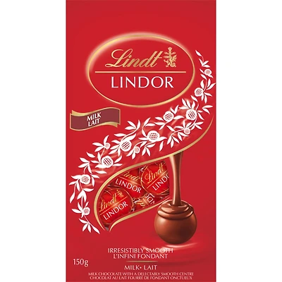 Lindt LINDOR Milk Chocolate Truffles Bag 150g
