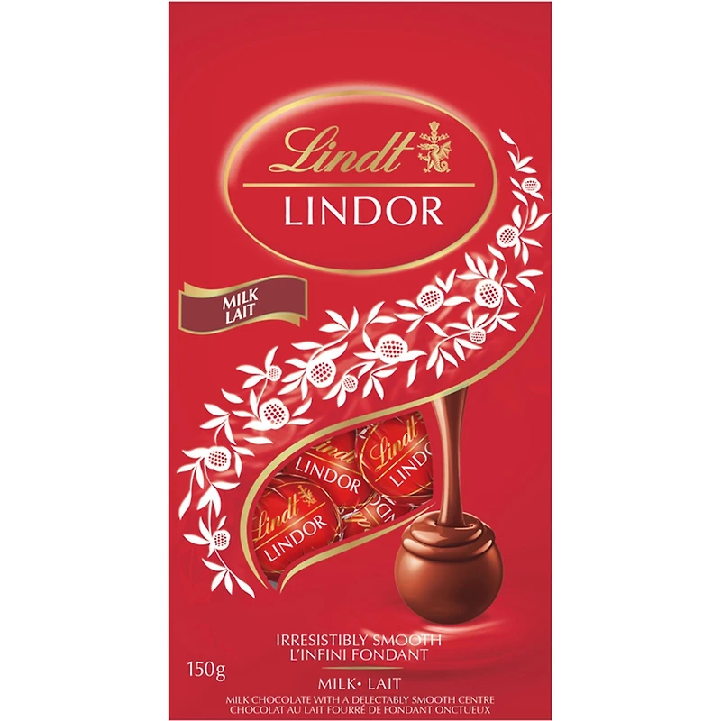 Lindt LINDOR Milk Chocolate Truffles Bag 150g