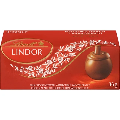 LINDOR Milk Chocolate Truffles, Count of 3 Box