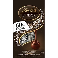 Chocolate, 60% Cocoa  Shell with A Delectably Smooth Centre Extra Dark