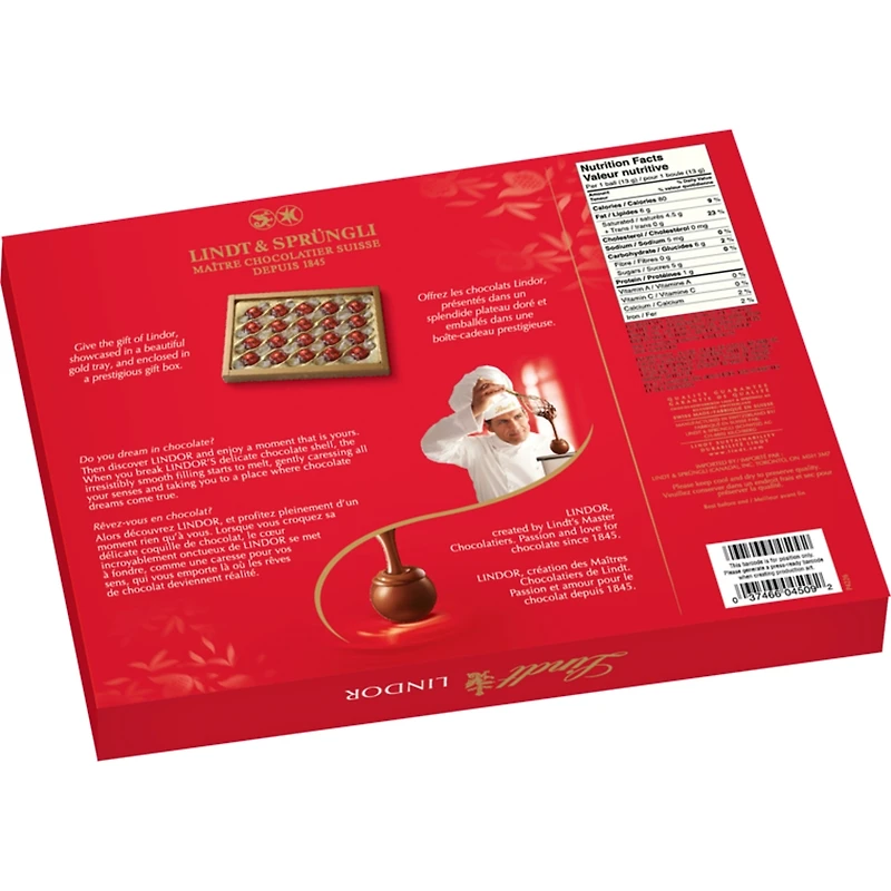 Lindt LINDOR Prestige Milk Chocolate Truffles Box 250g