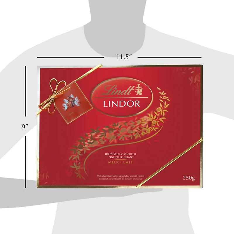 Lindt LINDOR Prestige Milk Chocolate Truffles Box 250g