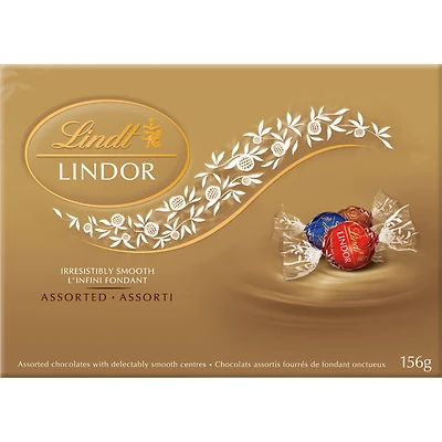 Truffes LINDOR assorties de Lindt – Boîte 156 g
