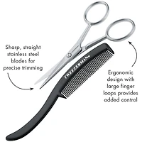 Gear Ciseaux a Moustache avec Peigne