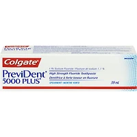 Colgate * PreviDent * Booster Plus 5000 ppm Dentifrice fluorure anti-carie, menthe, 39 ml