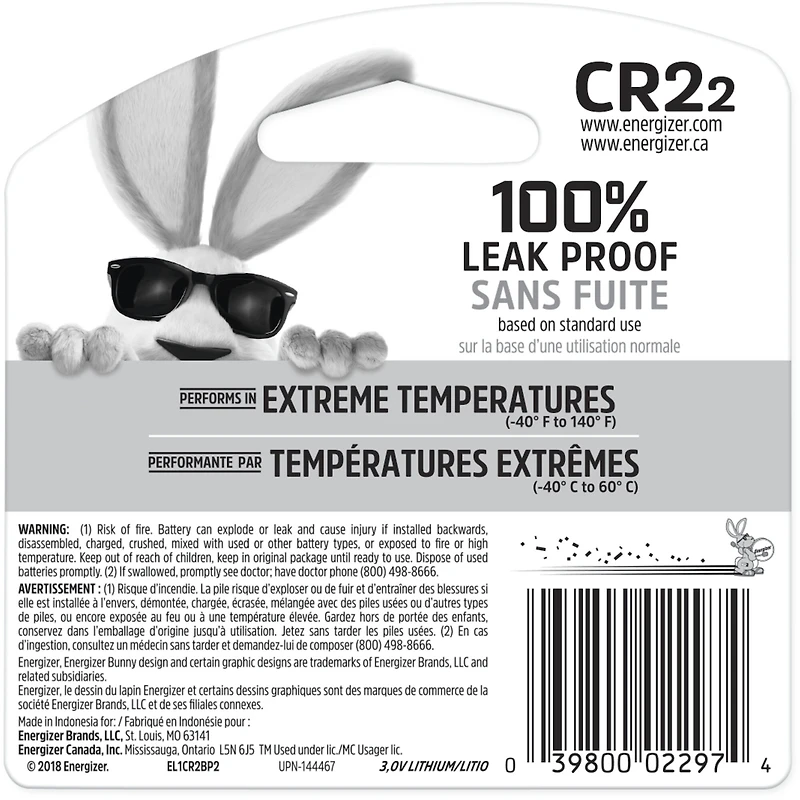 CR2 Lithium Batteries 2 Pack, 3V Photo Batteries
