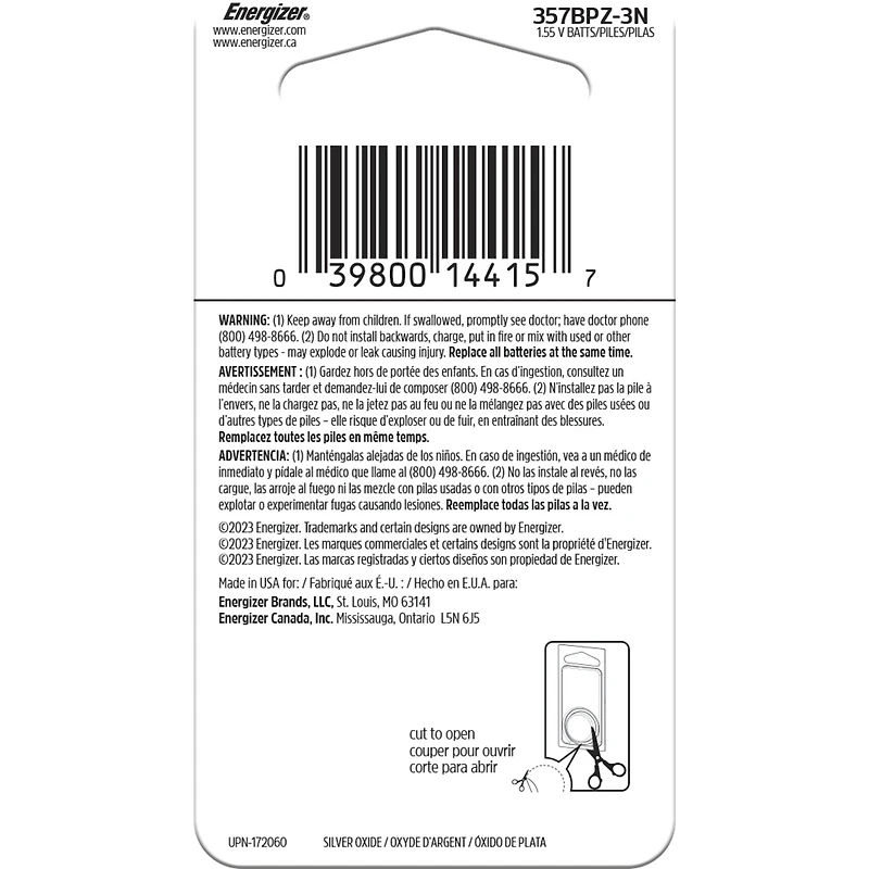 357 3pk Watch Battery