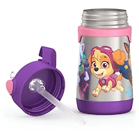 Bouteille d'eau FUNtainer®  de 290 ml avec paille Paw Patrol (Fille)