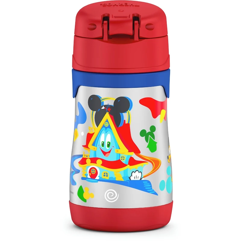 FUNtainer®  Water Bottle w/ Straw Mickey Mouse Clubhouse